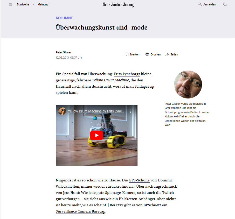 <p>Press, selection</p>
